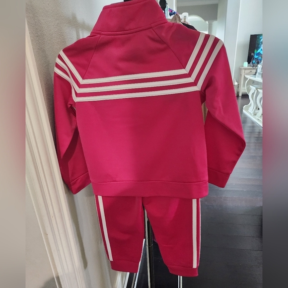 Adidas Kids Pink Jacket And Jogger Set - Picture 3 of 3